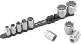 Stahlwille 1/2 Satz Steckschlüsseleinsätze mit Clip-Leiste 10-32mm 10tlg
