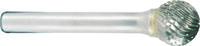 PROJAHN - SHOP PROJAHN Tungsten carbide rotary burr ball, shape D d1 6.3 mm, shank 3.0 mm cut 6 double cut -