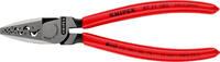 KNIPEX - SHOP KNIPEX KNIPEX 97 71 180 SB Crimping Pliers for wire ferrules plastic coated 180 mm (self-service card/blister) -