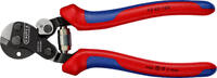 KNIPEX KNIPEX 95 62 160 SB Drahtseilschere auch für hochfeste Drahtseile mit Mehrkomponenten-Hüllen brüniert 160 mm (SB-Karte/Bl