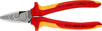 KNIPEX - SHOP KNIPEX KNIPEX 97 78 180 SB Crimpzange für Aderendhülsen isoliert mit Mehrkomponenten-Hüllen, VDE-geprüft 180 mm (SB-Karte/Bliste -
